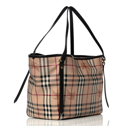 Burberry Haymarket Check Small Canterbury Tote Chocolate 3 of 14