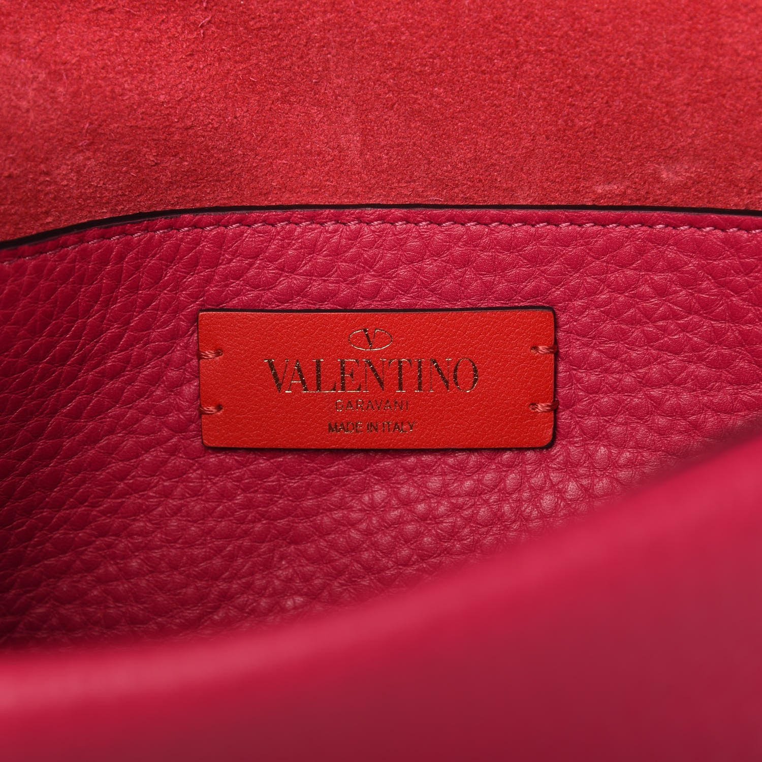 Valentino Garavani Pebbled Calfskin Rockstud Double Flap Crossbody Bag Blossom 8 of 11