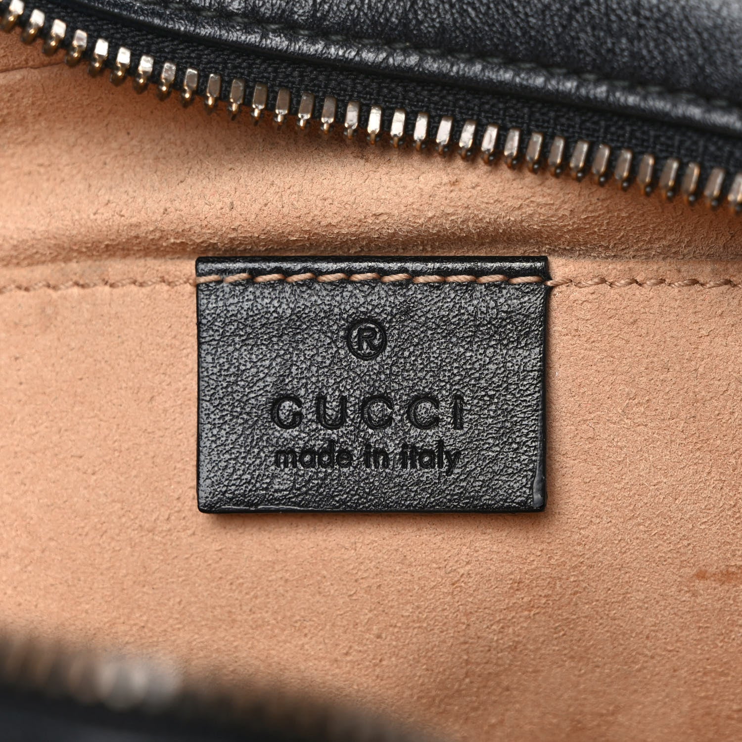 Gucci Calfskin Matelasse Small GG Marmont Chain Shoulder Bag Black 6 of 11