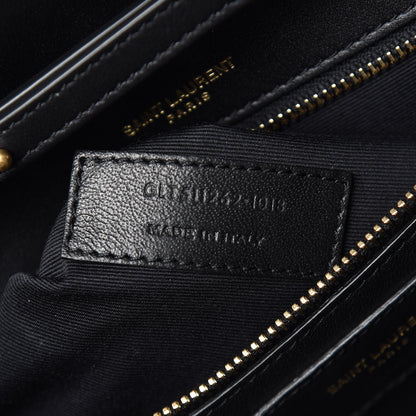 Saint Laurent Suede Calfskin Monogram Le Sept Chain Bag Black 7 of 10