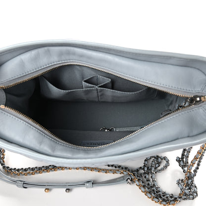 Chanel Aged Calfskin Quilted Medium Gabrielle Hobo Light Blue 5 of 10