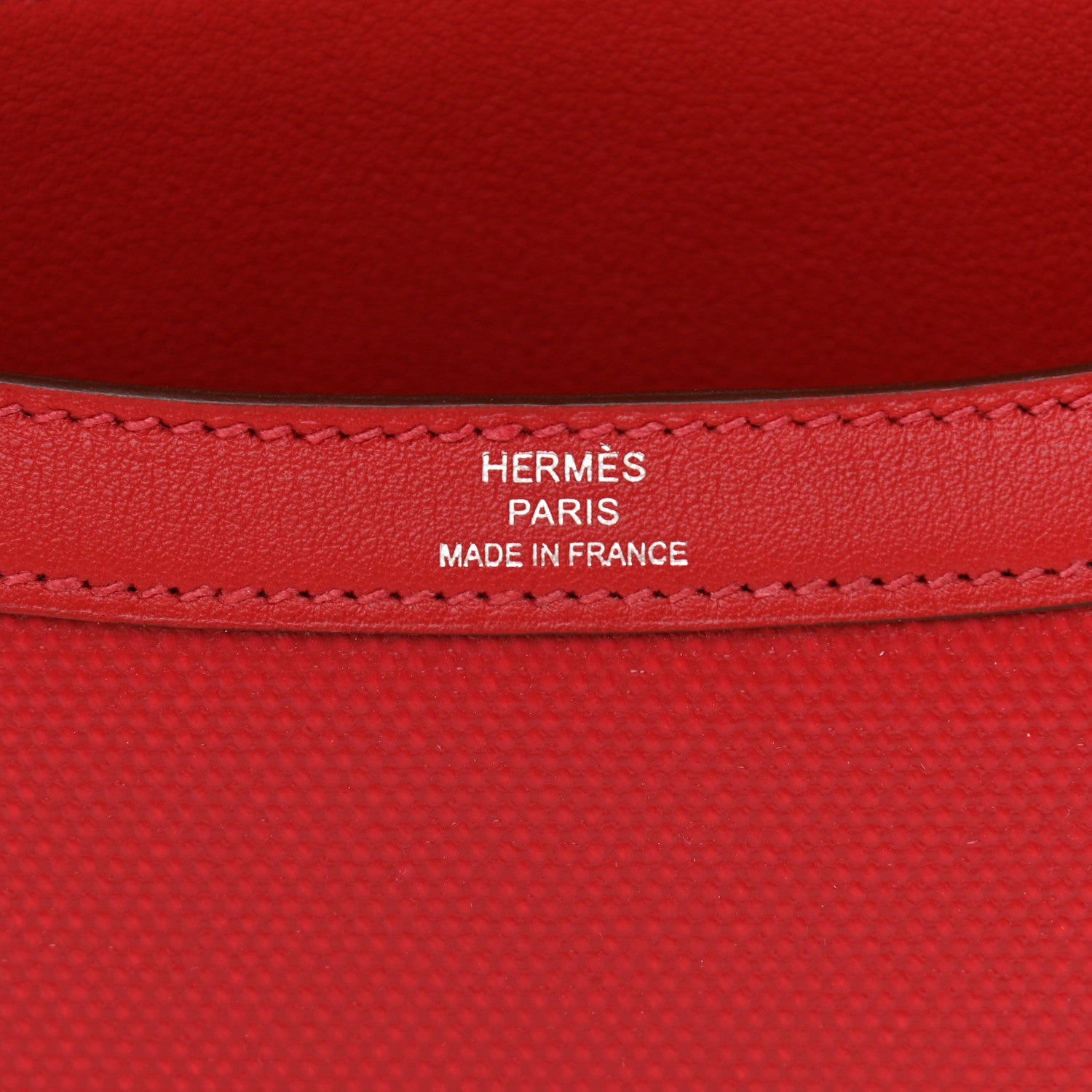 Hermes Swift Toile H Berline Constance 24 Rouge Piment Ecru 6 of 11