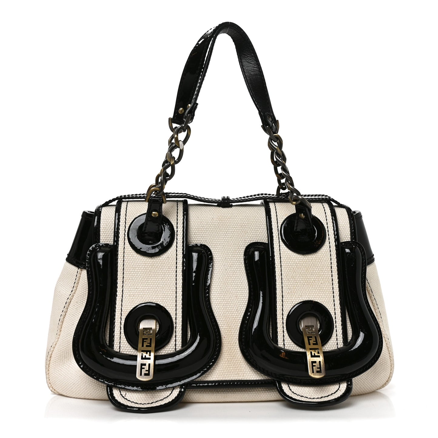 Canvas Patent B Bag  Corda Black