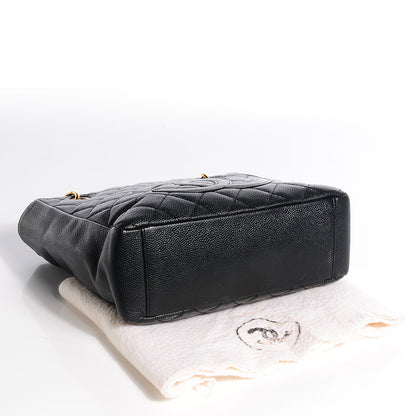 Chanel Caviar Petit Shopping Tote PST Black 4 of 20