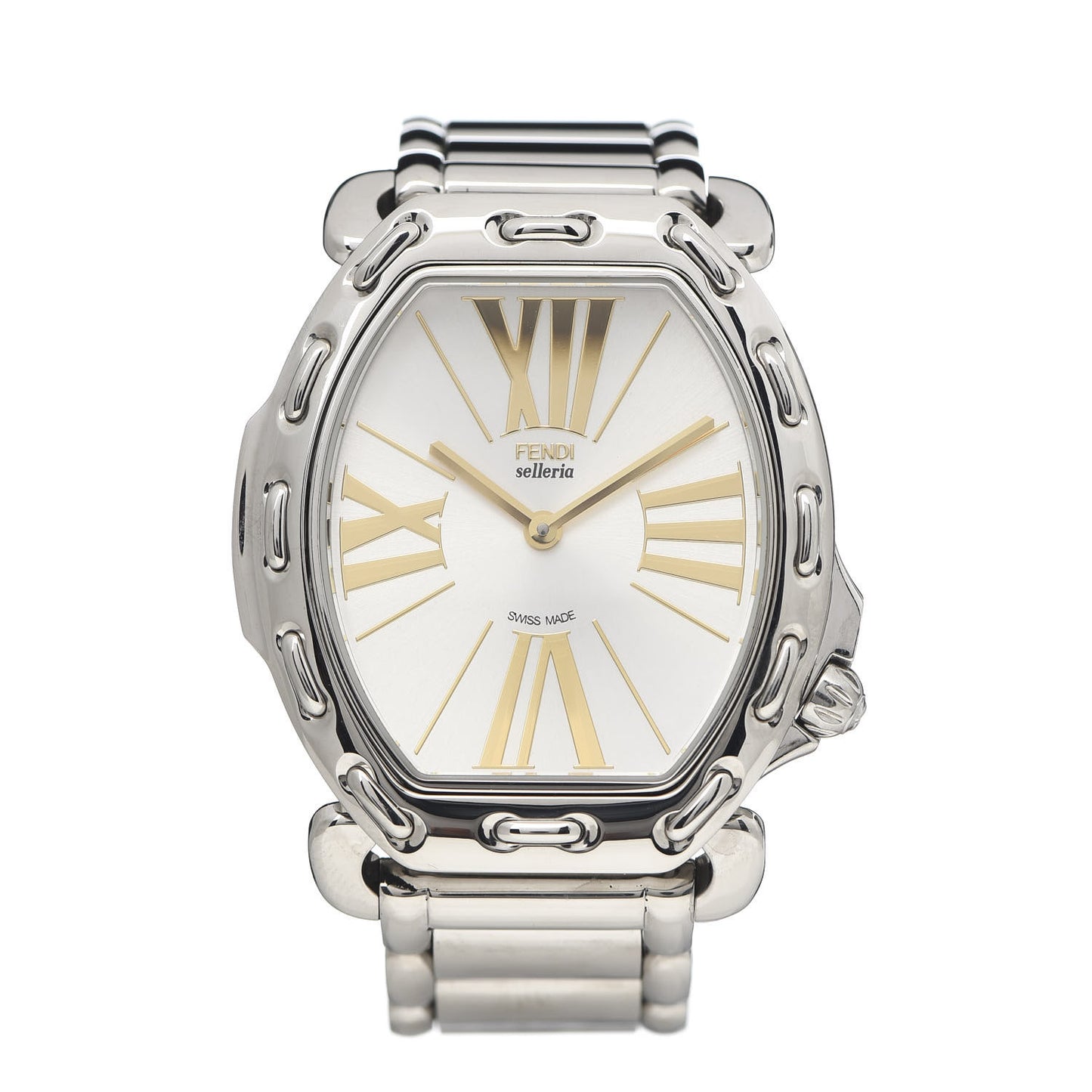 Stainless Steel 34mm Selleria Tonneau Quartz Watch