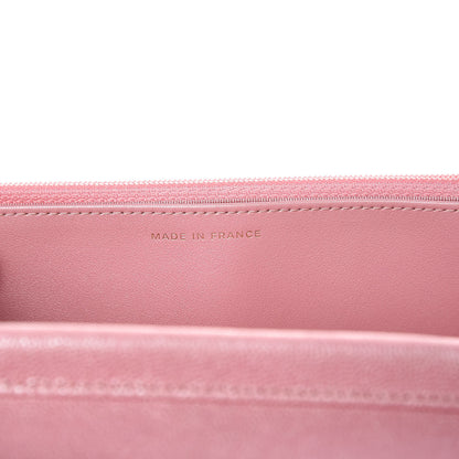 Chanel Iridescent Caviar Quilted Wallet on Chain WOC Rose Pink 7 of 9