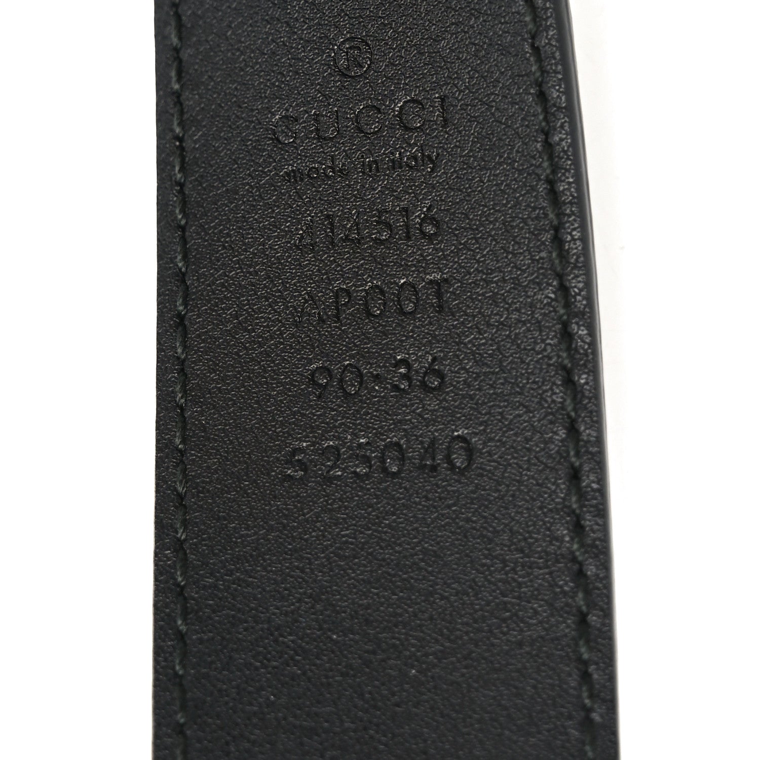 Gucci Calfskin Double G 30mm Belt 90 36 Black 4 of 4