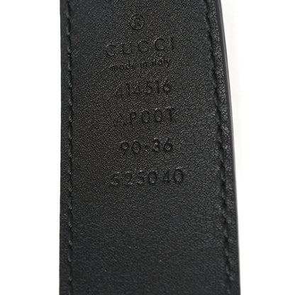 Gucci Calfskin Double G 30mm Belt 90 36 Black 4 of 4