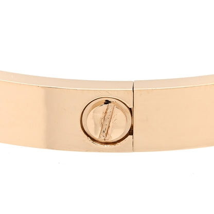Cartier 18K Yellow Gold 4 Diamond LOVE Bracelet 19 9 of 10