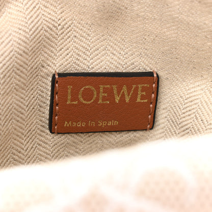 Loewe Jacquard Anagram Calfskin Small Cubi Bag Ecru Tan 6 of 9