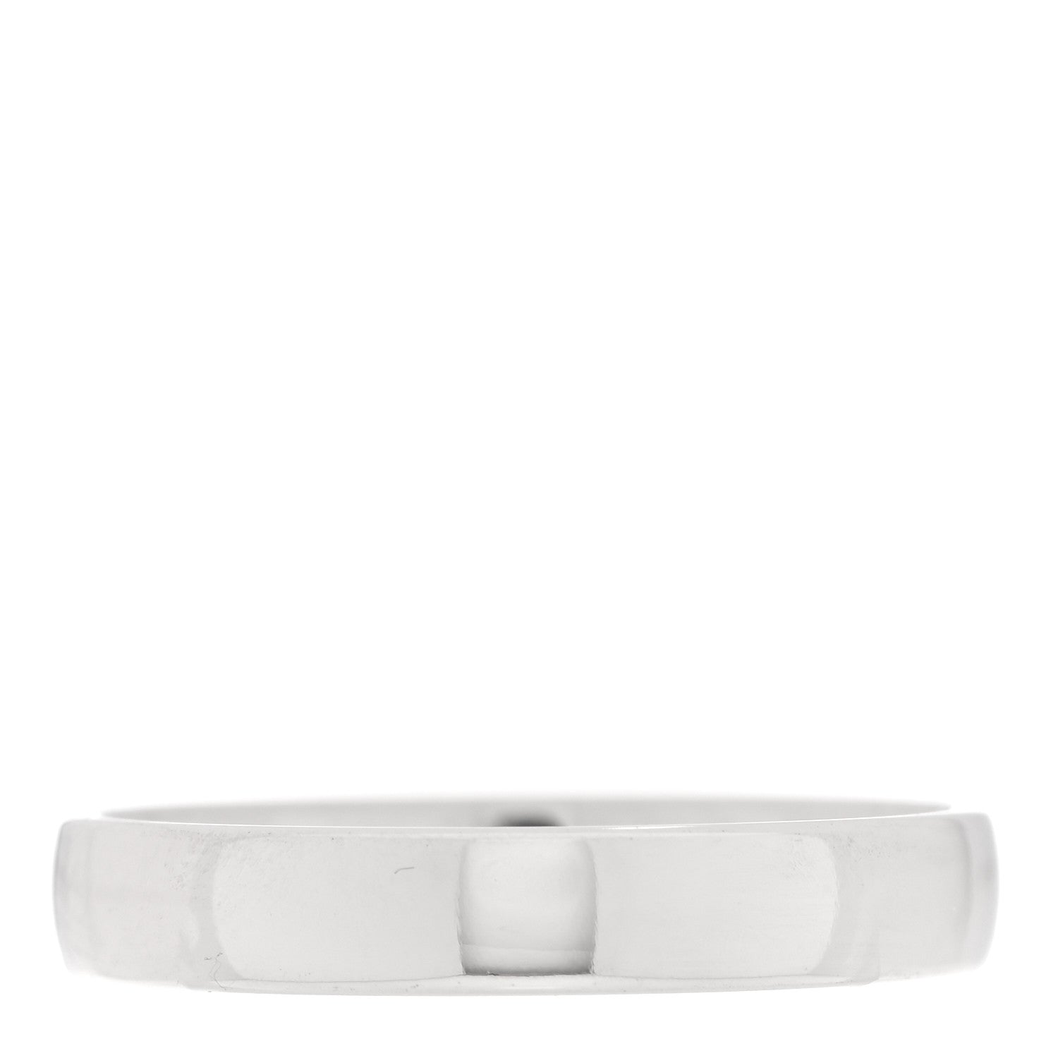 Hermes 18K White Gold Diamond Ever Herakles Wedding Band Ring 57 8 3 of 5