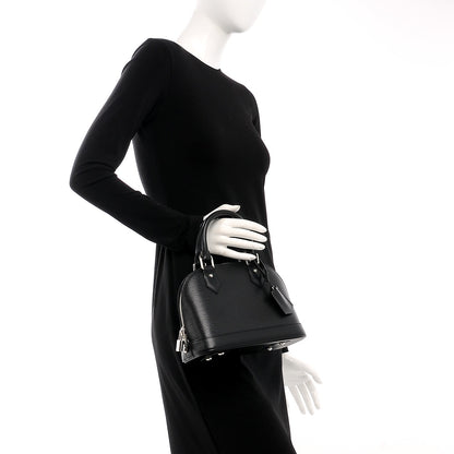 Louis Vuitton Epi Alma BB Black 3 of 9