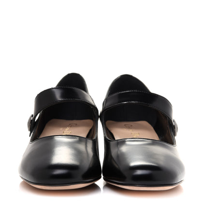 Christian Dior Brushed Calfskin Uniform 30mm Pumps 38 Black 2 of 10