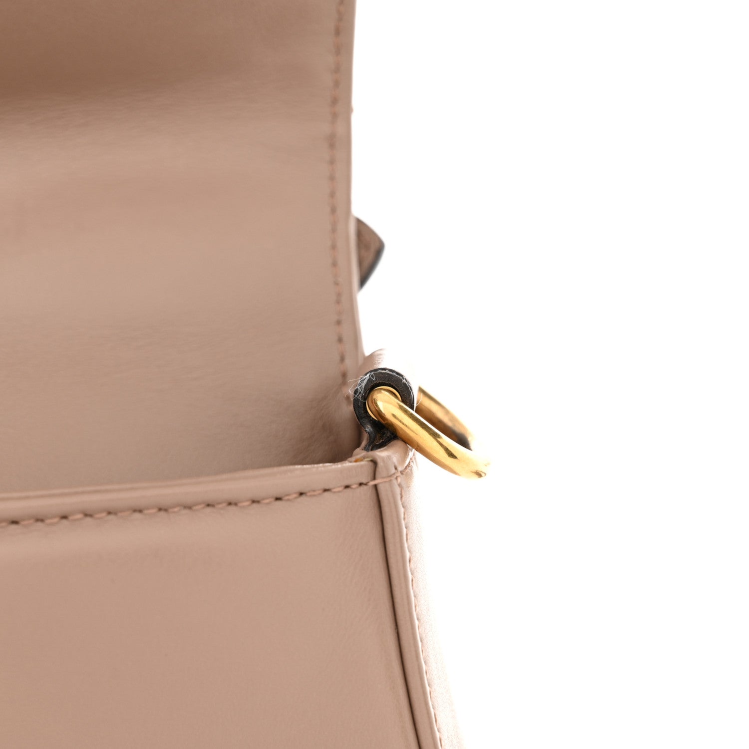 Gucci Calfskin Matelasse Mini GG Marmont Top Handle Shoulder Bag Porcelain Rose 14 of 15