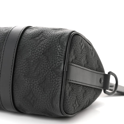 Louis Vuitton Monogram Taurillon Keepall Bandouliere 25 Black 8 of 8