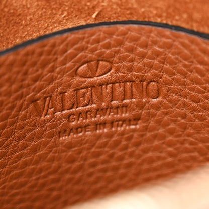 Valentino Garavani Pebbled Calfskin Rockstud Camera Crossbody Bag Tan 6 of 10