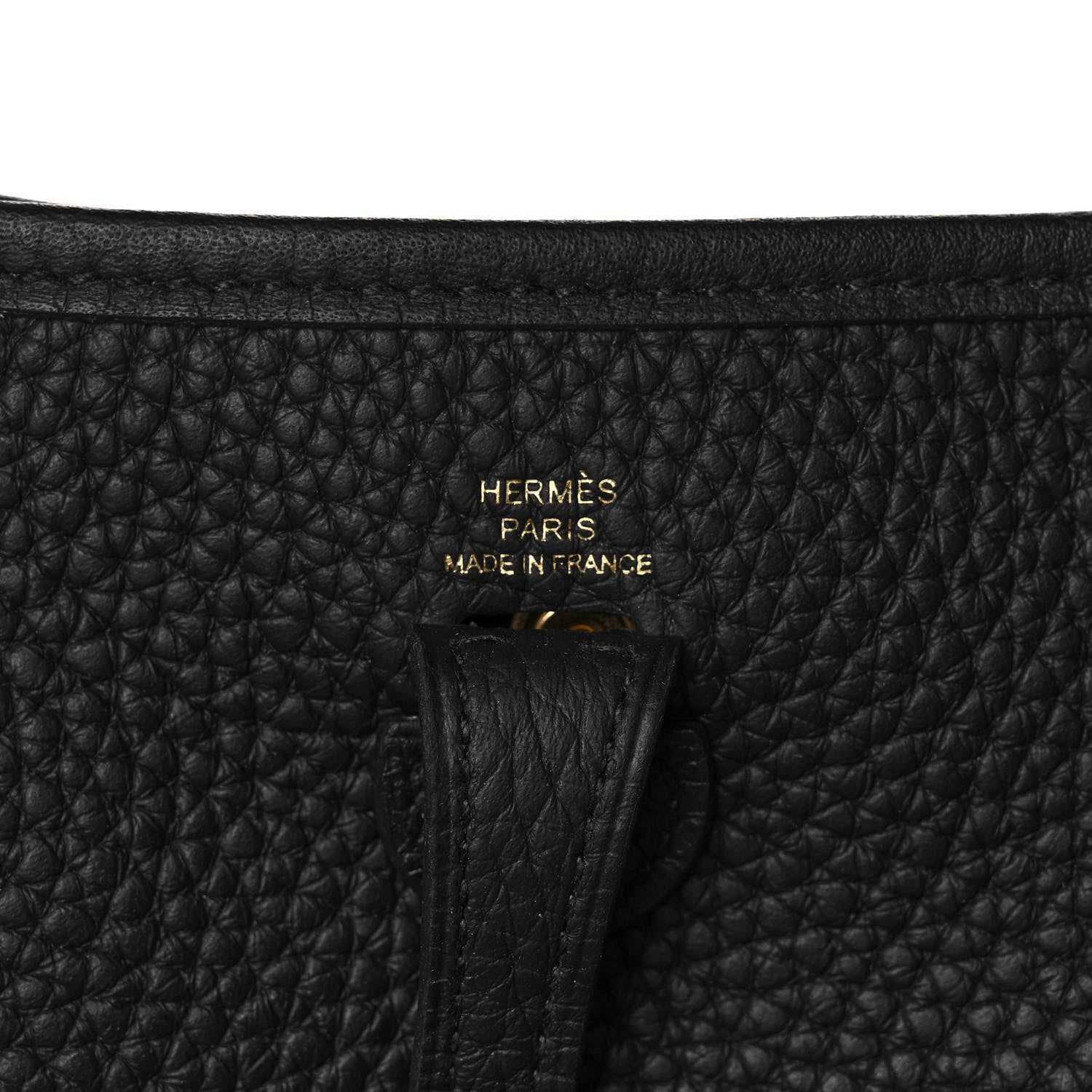 Hermes Taurillon Clemence Evelyne TPM Black 6 of 11