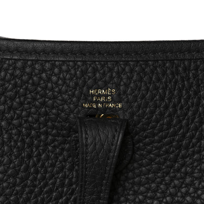 Hermes Taurillon Clemence Evelyne TPM Black 6 of 11