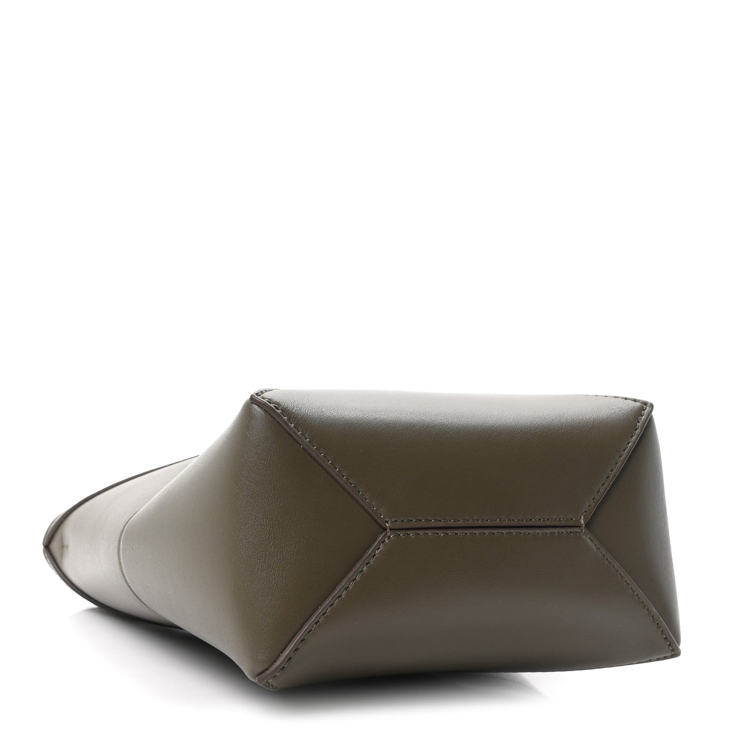 Loewe Shiny Calfskin Mini Puzzle Fold Tote Dark Khaki 4 of 10