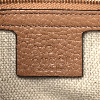 Gucci Pebbled Calfskin Medium Soho Flap Crossbody Camelia 6 of 11
