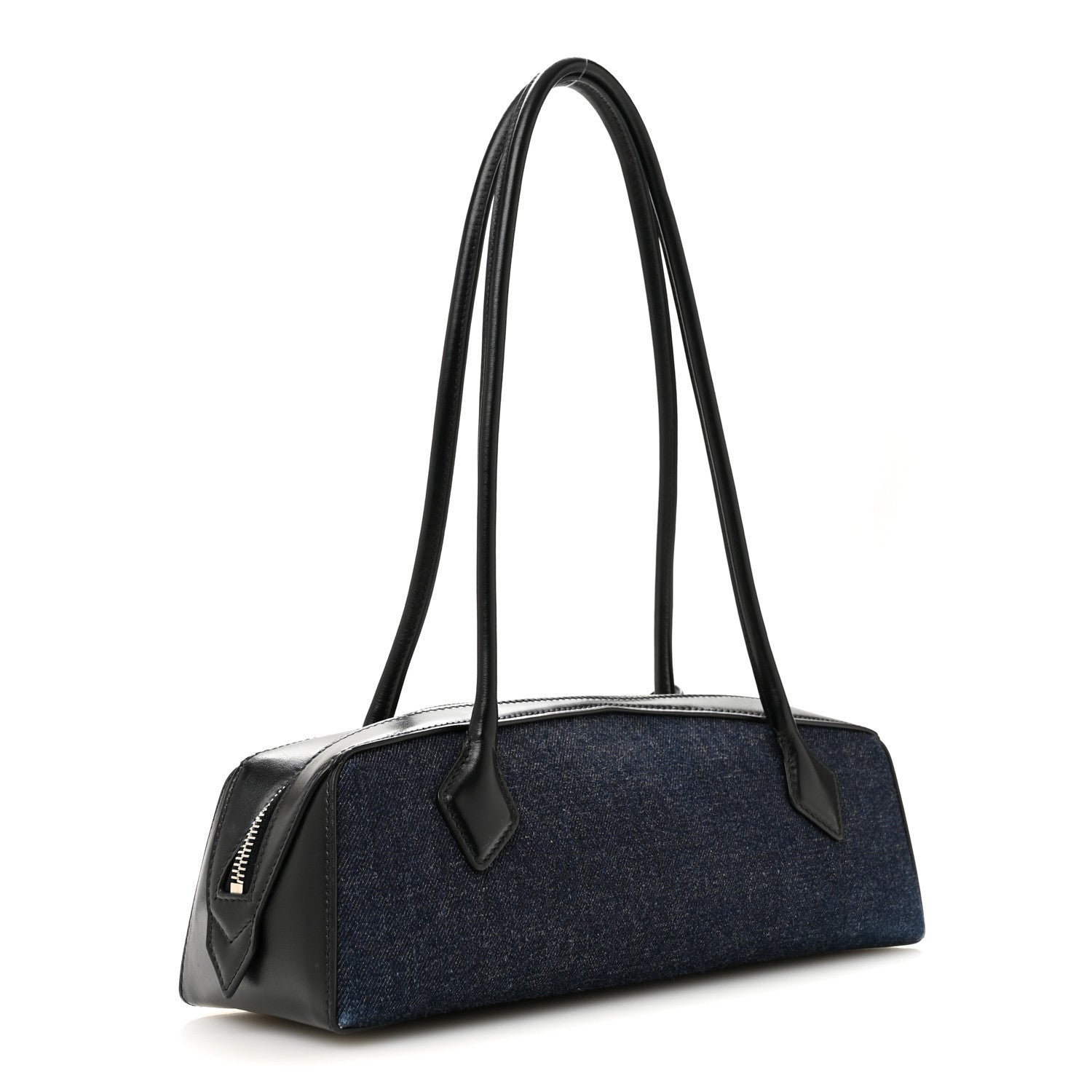Alaia Denim Calfskin Medium Le Teckel Bag Bleu Denim 4 of 13