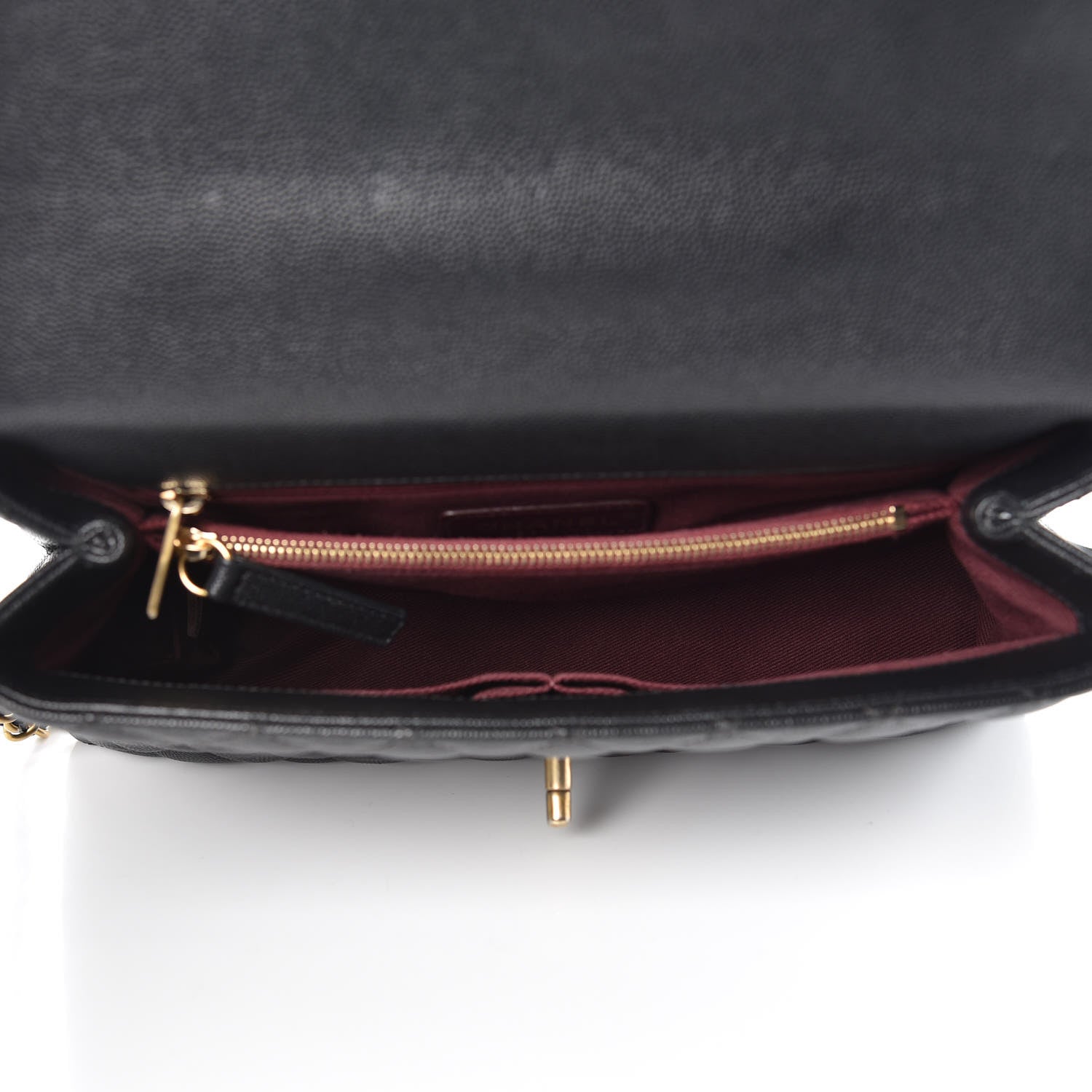 Chanel Caviar Quilted Small Coco Handle Flap Black 5 of 9