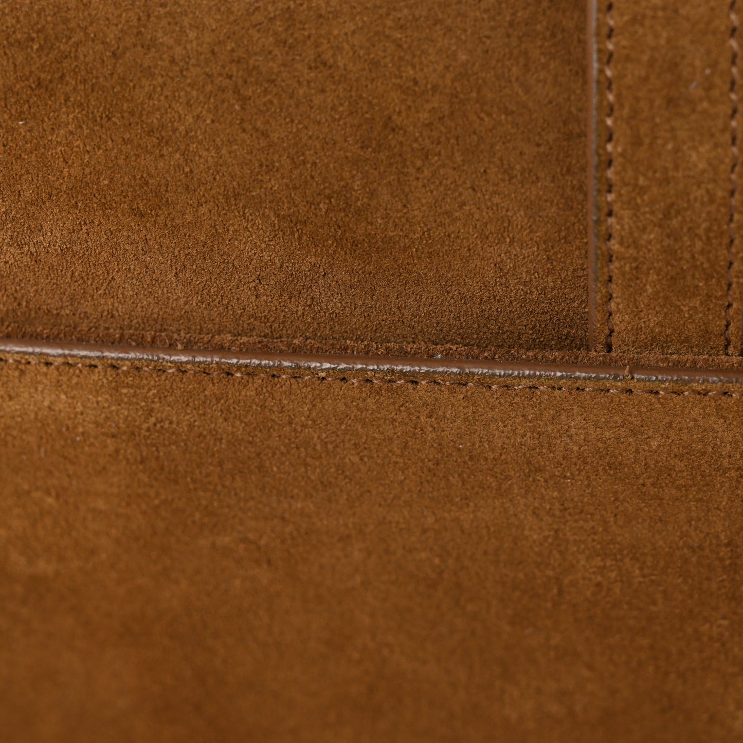 Suede Fringe Baby Monogram Satchel Light Ocre