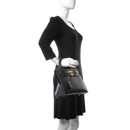 Hermes Box Kelly Sellier 28 Black 2 of 40