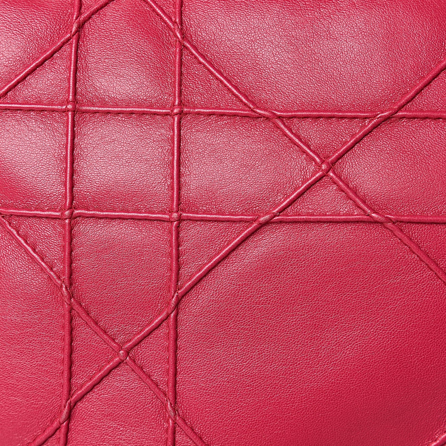 Lambskin Cannage Medium Granville Tote Fuchsia