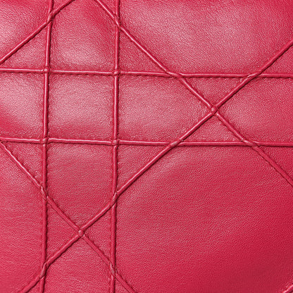 Christian Dior Lambskin Cannage Medium Granville Tote Fuchsia 11 of 17