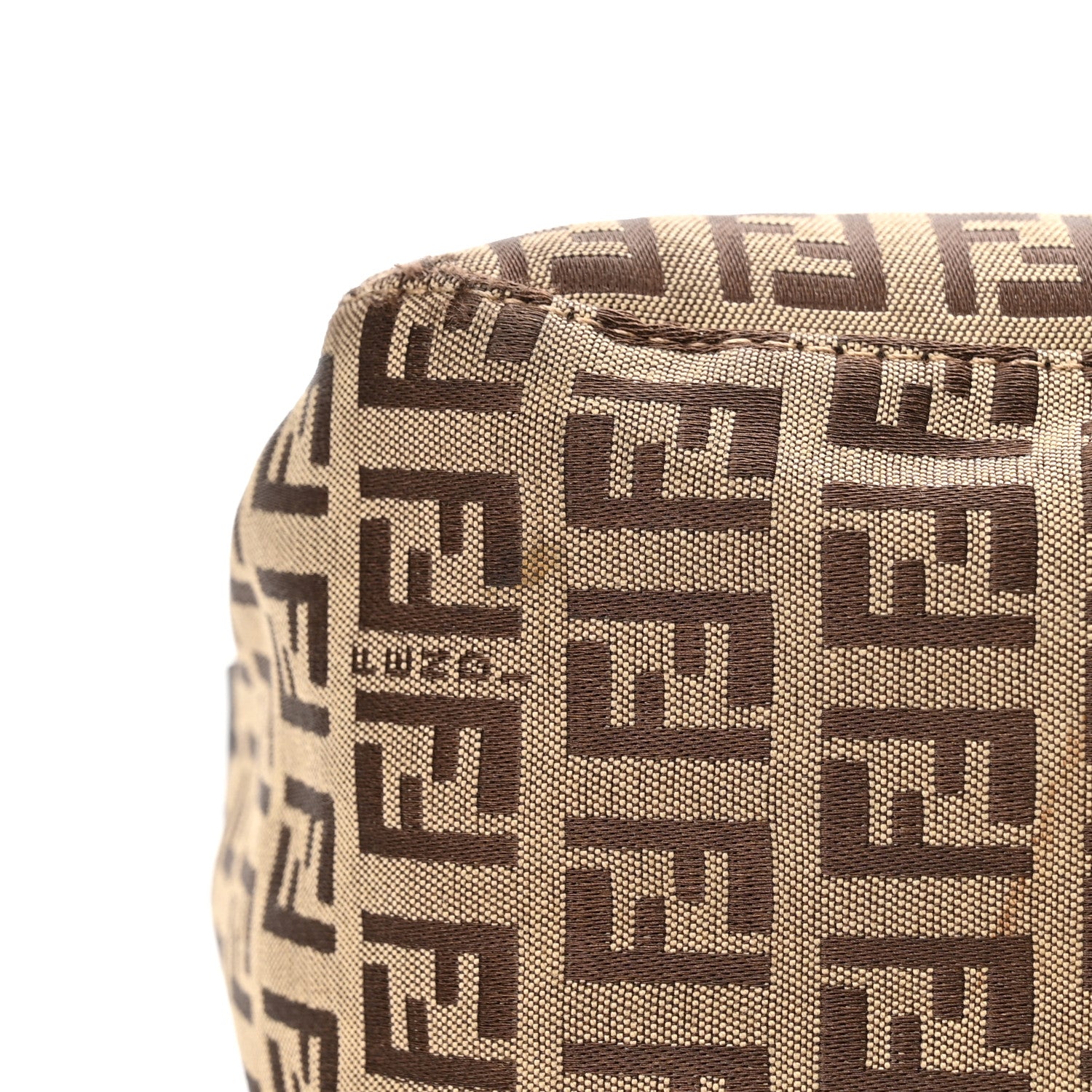 Fendi Zucchino Mama Baguette Mogano Panna Testa di Moro 12 of 12