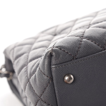 Chanel Caviar Quilted Small Coco Handle Flap Gray 10 of 11