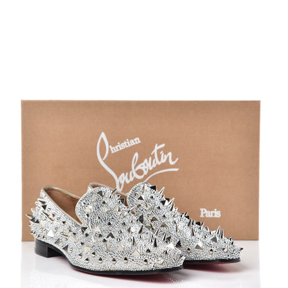 Christian Louboutin Suede Burma Mens Potpourri Dandy Flat Loafers 42.5 Silver 9 of 9