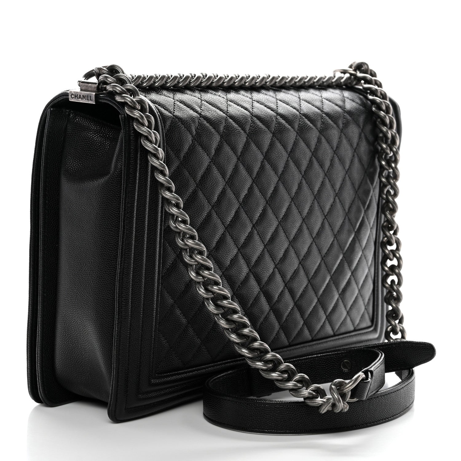 Chanel Caviar Quilted Large Boy Flap Black Black 3 of 11