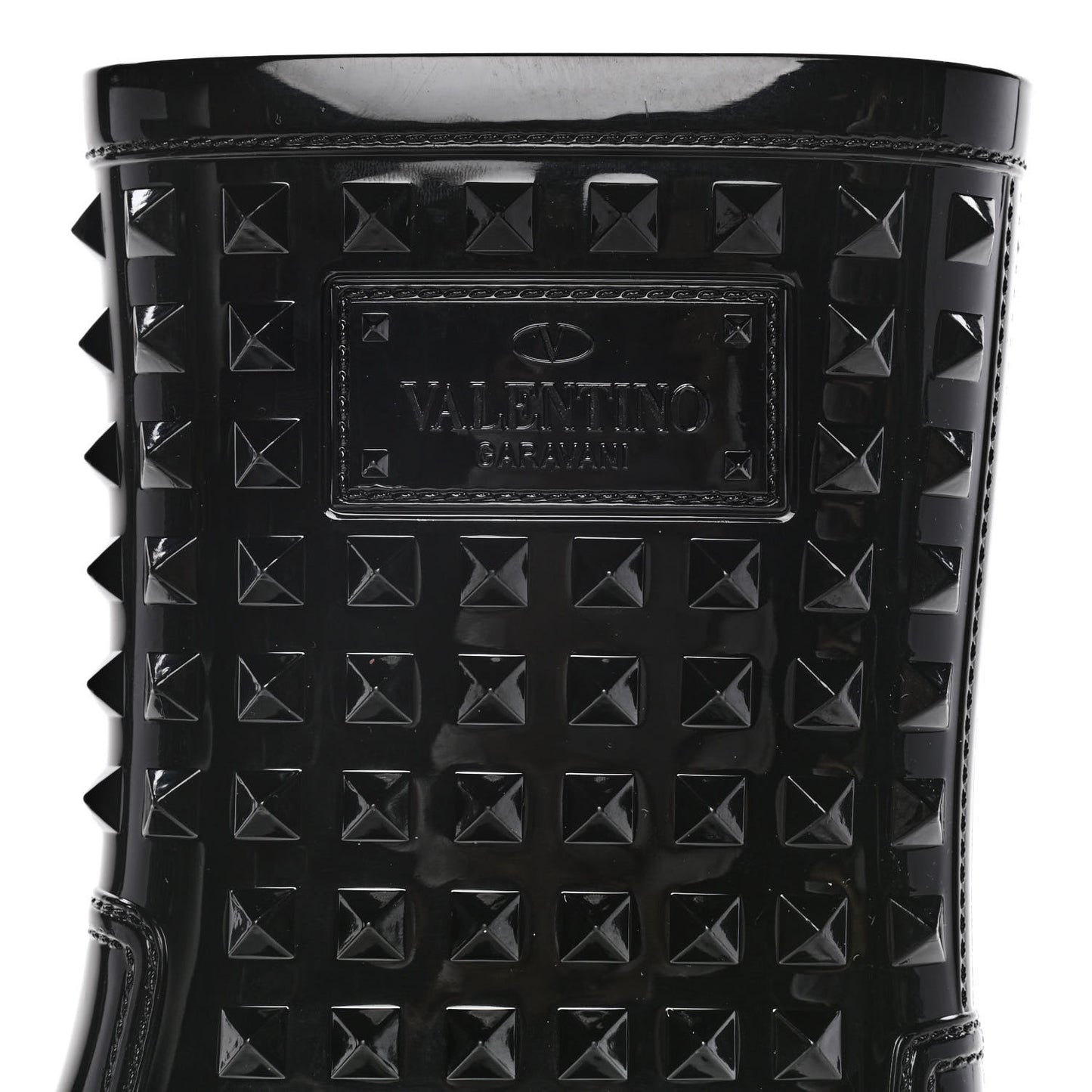 Rubber Rockstud Short Rainboots 37 Black
