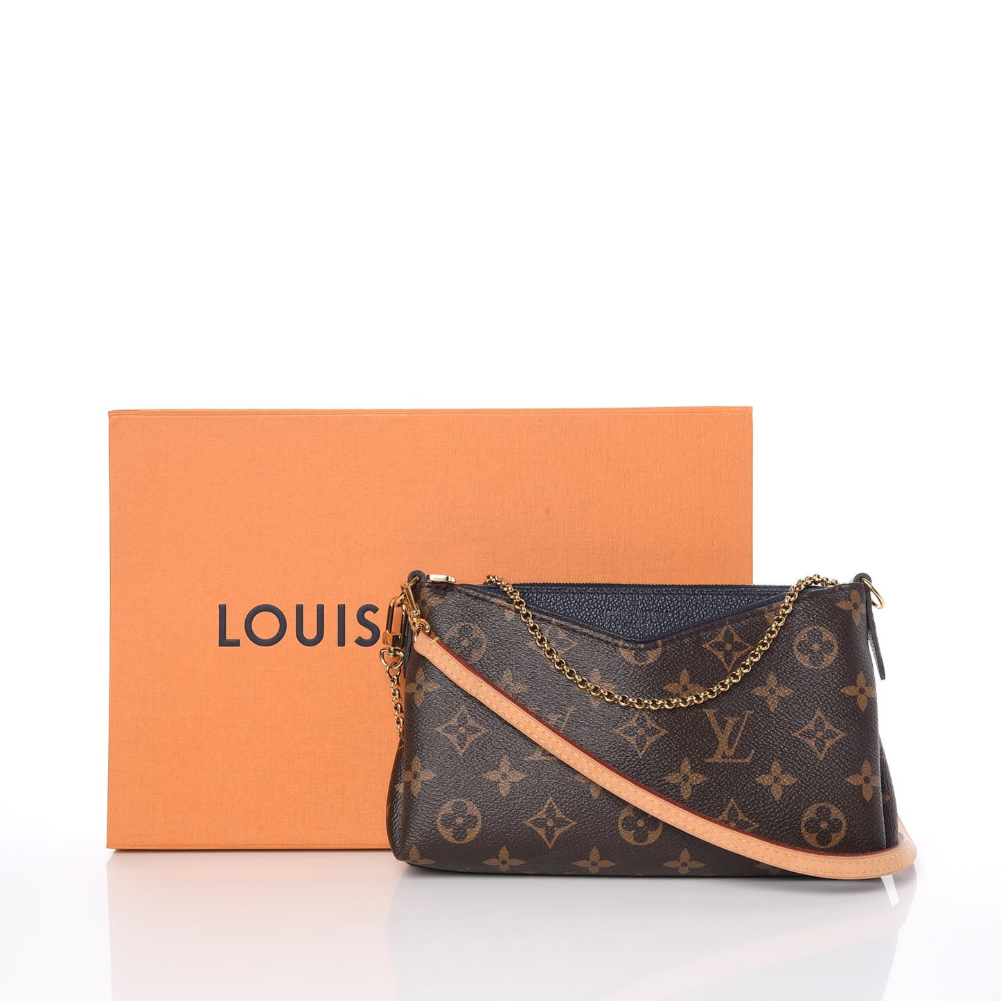 Monogram Pallas Clutch Blue Marine