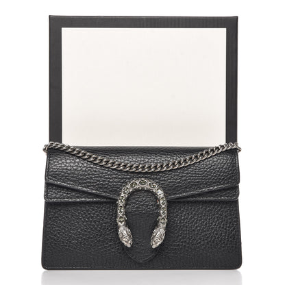 Gucci Calfskin Super Mini Dionysus Shoulder Bag Black 8 of 8