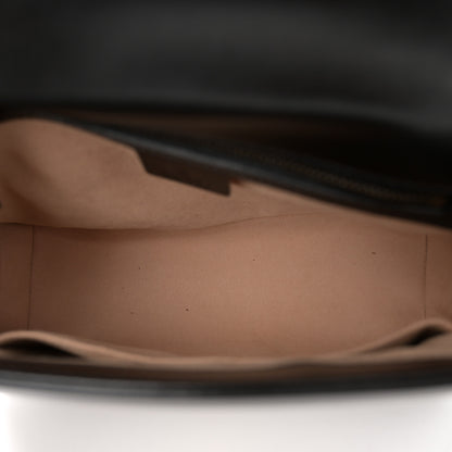 Gucci Calfskin Matelasse Small GG Marmont Top Handle Shoulder Bag Black 5 of 11