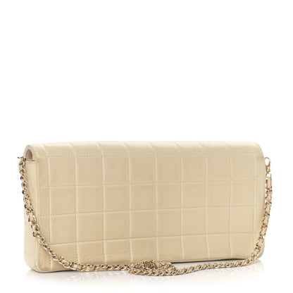 Chanel Lambskin East West Chocolate Bar Flap Ivory 3 of 17