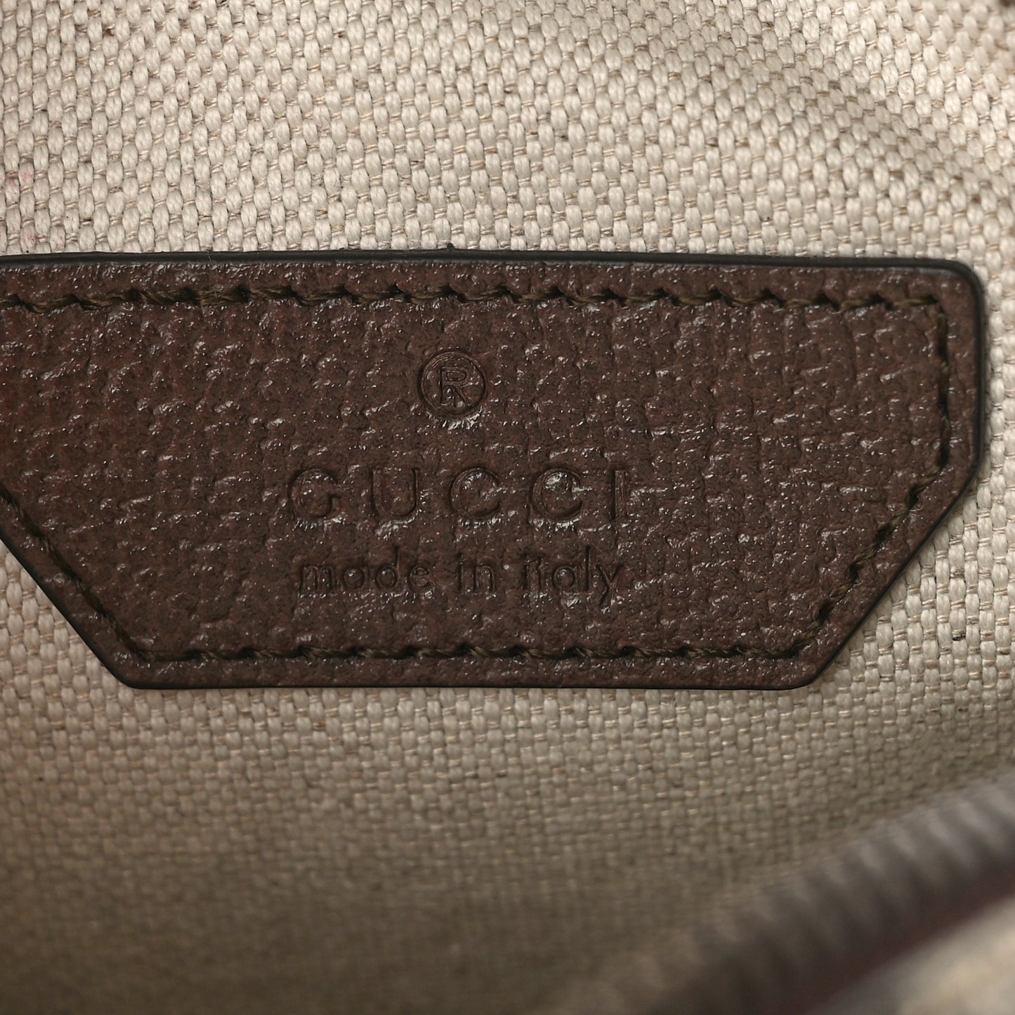 GG Supreme Monogram Web Mini Ophidia Double Zip Messenger Bag Beige New Acero