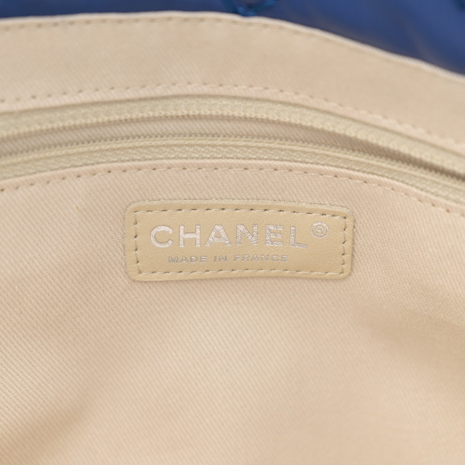 Chanel Calfskin Love Me Tender Large Tote Blue 6 of 10