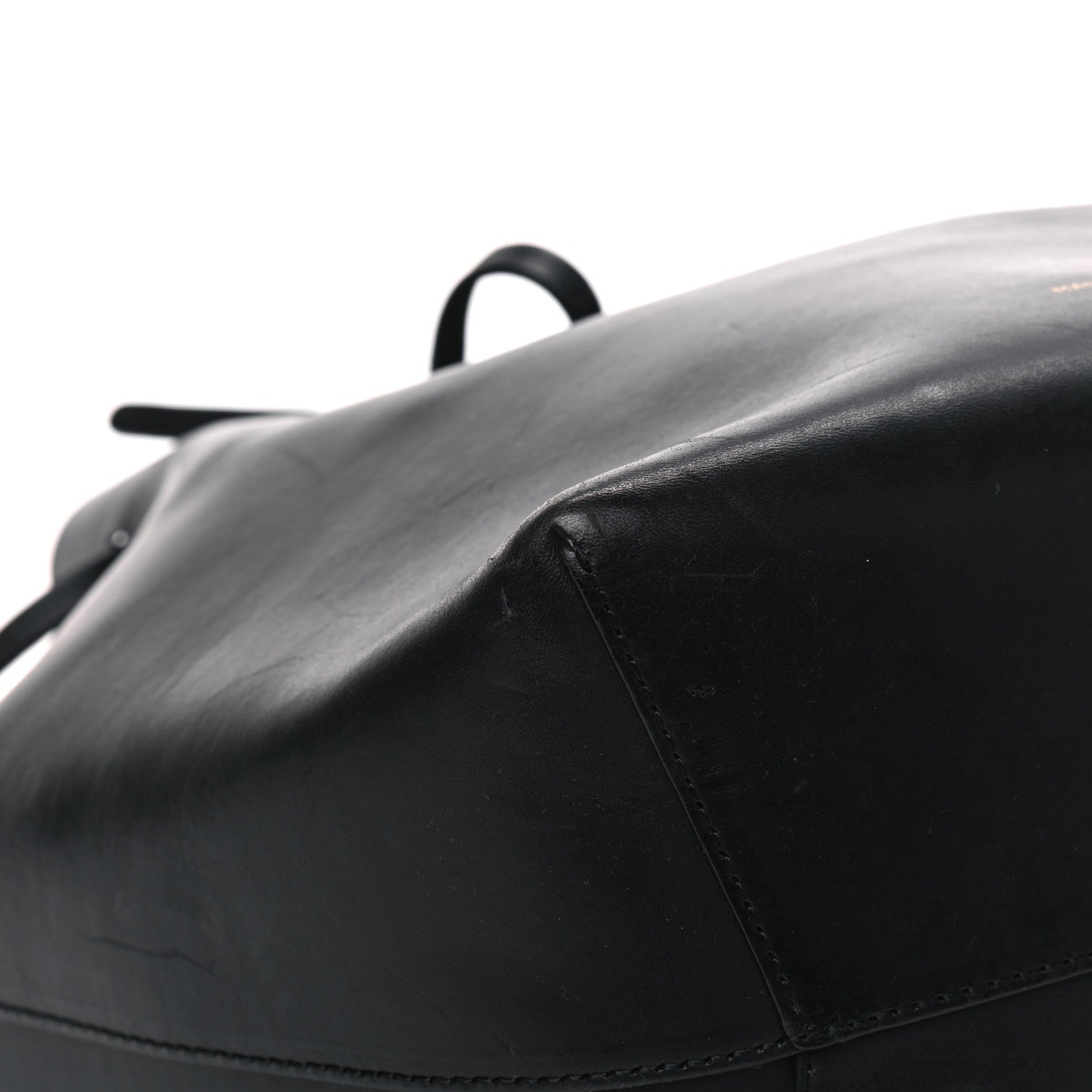 Mansur Gavriel Vegetable Tanned Calfskin Bucket Bag Black Ballerina 7 of 11