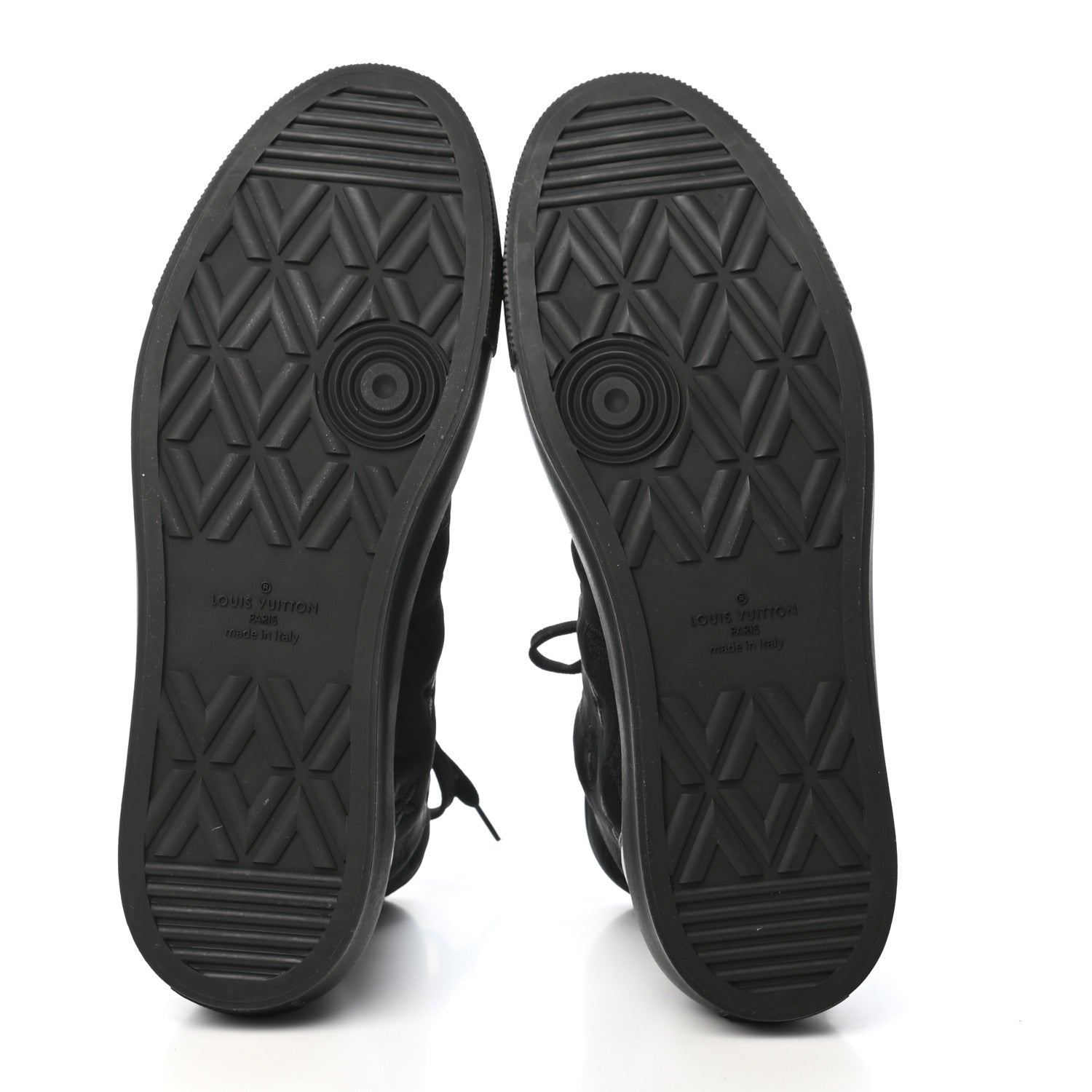 Louis Vuitton Canvas Monogram Mens Tattoo Sneaker Boots 9.5 Black 5 of 10