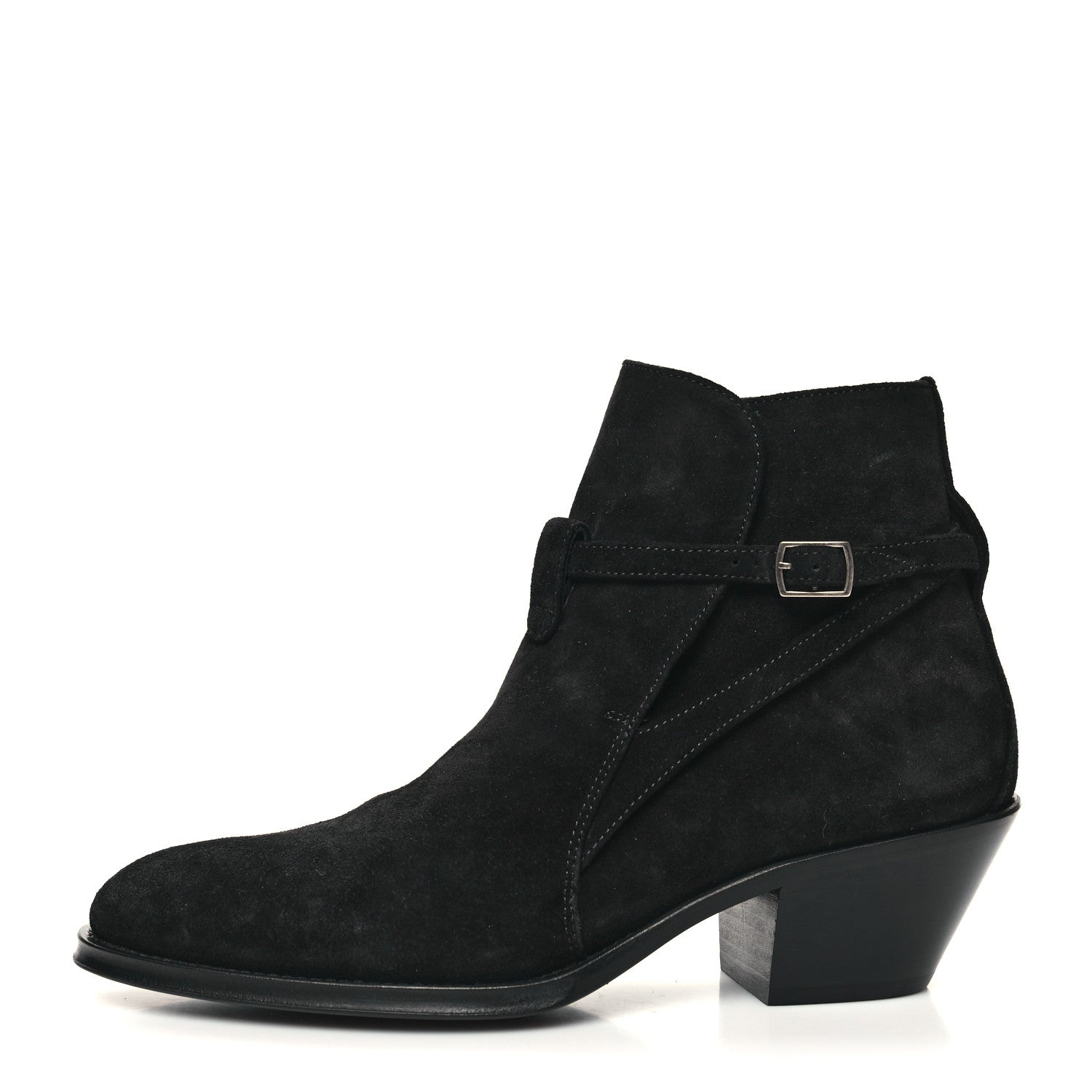 Saint Laurent Suede Eastwood 45 Ankle Boots 40 Black 1 of 8