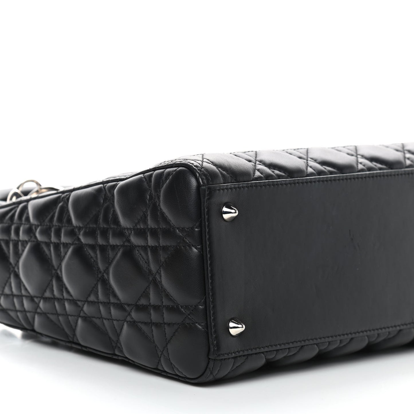 Lambskin Cannage Medium Lady Dior Black