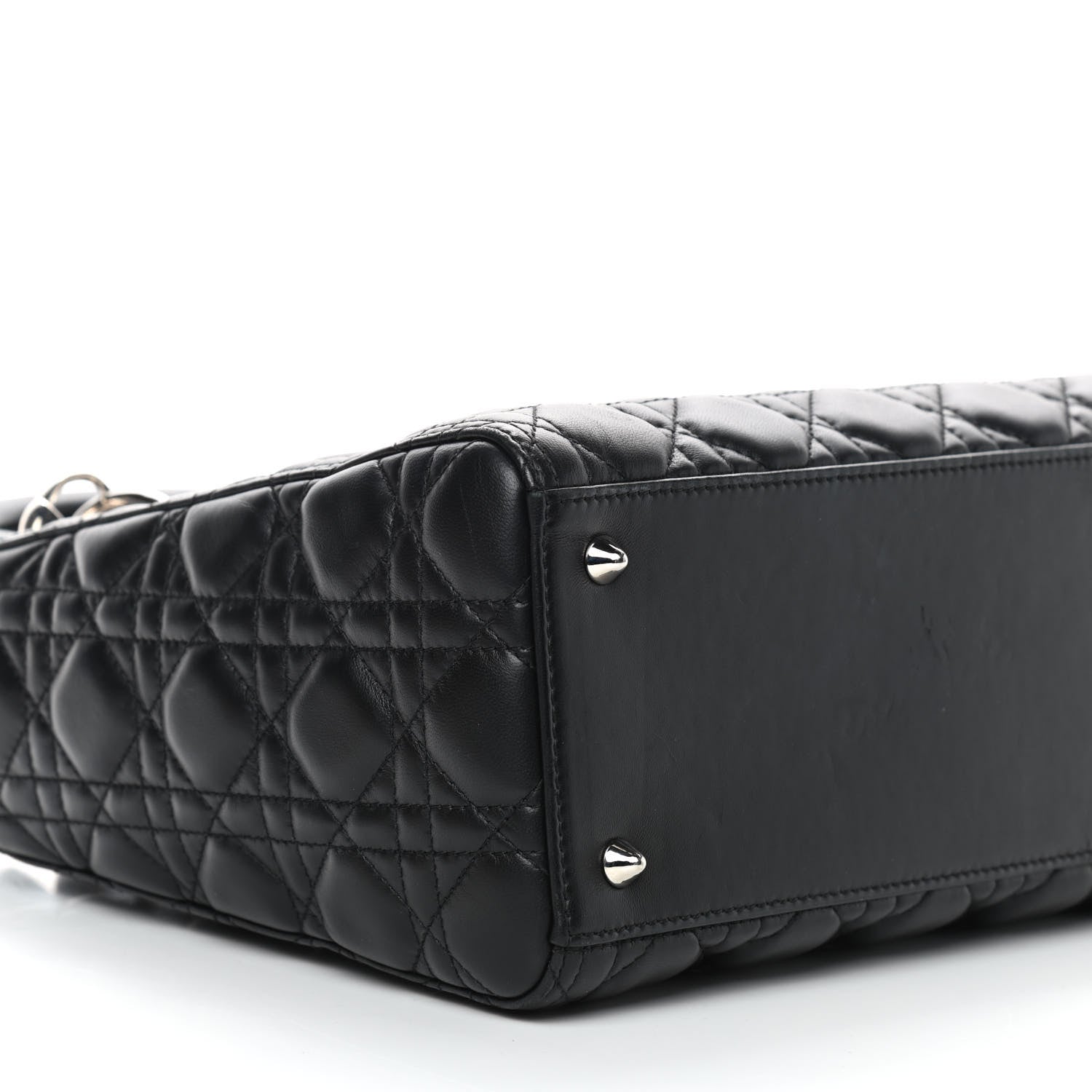 Christian Dior Lambskin Cannage Medium Lady Dior Black 5 of 10