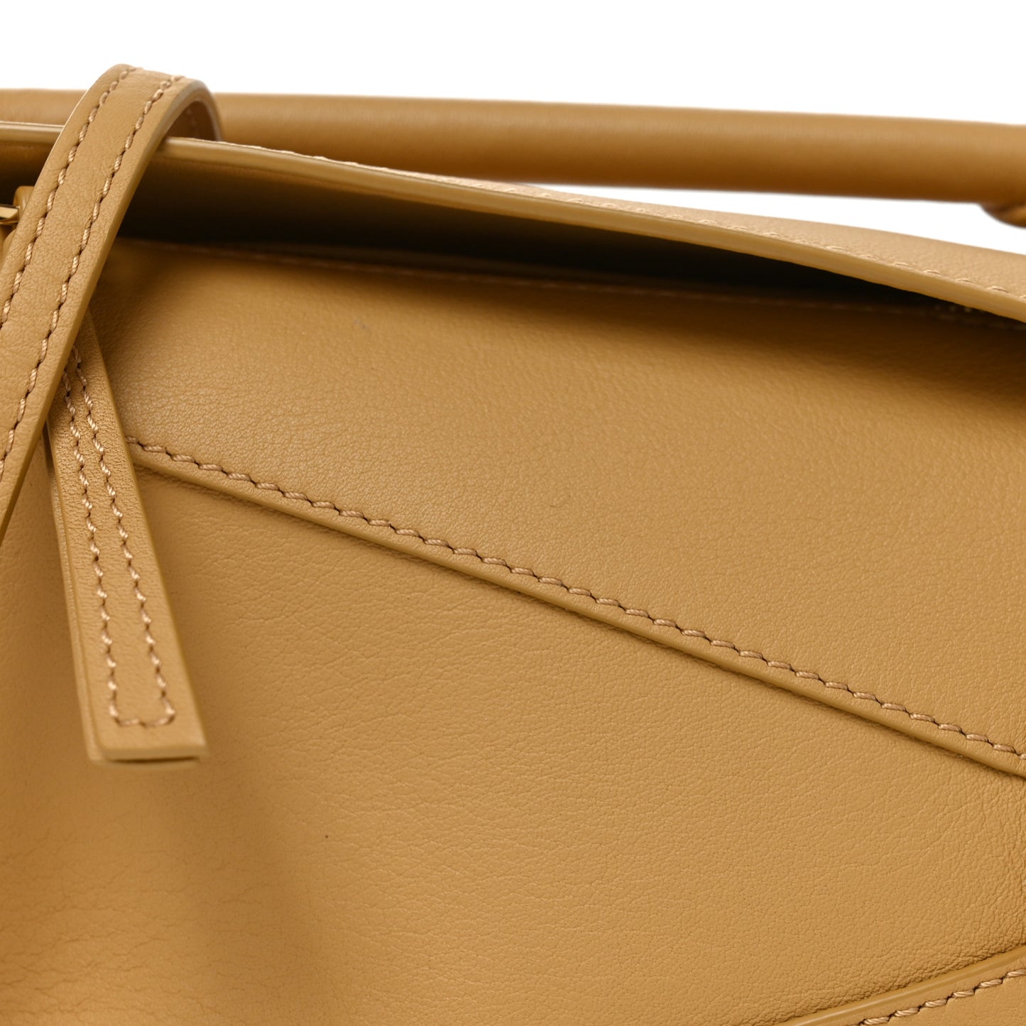 Calfskin Mini Woven Puzzle Bag Sahara