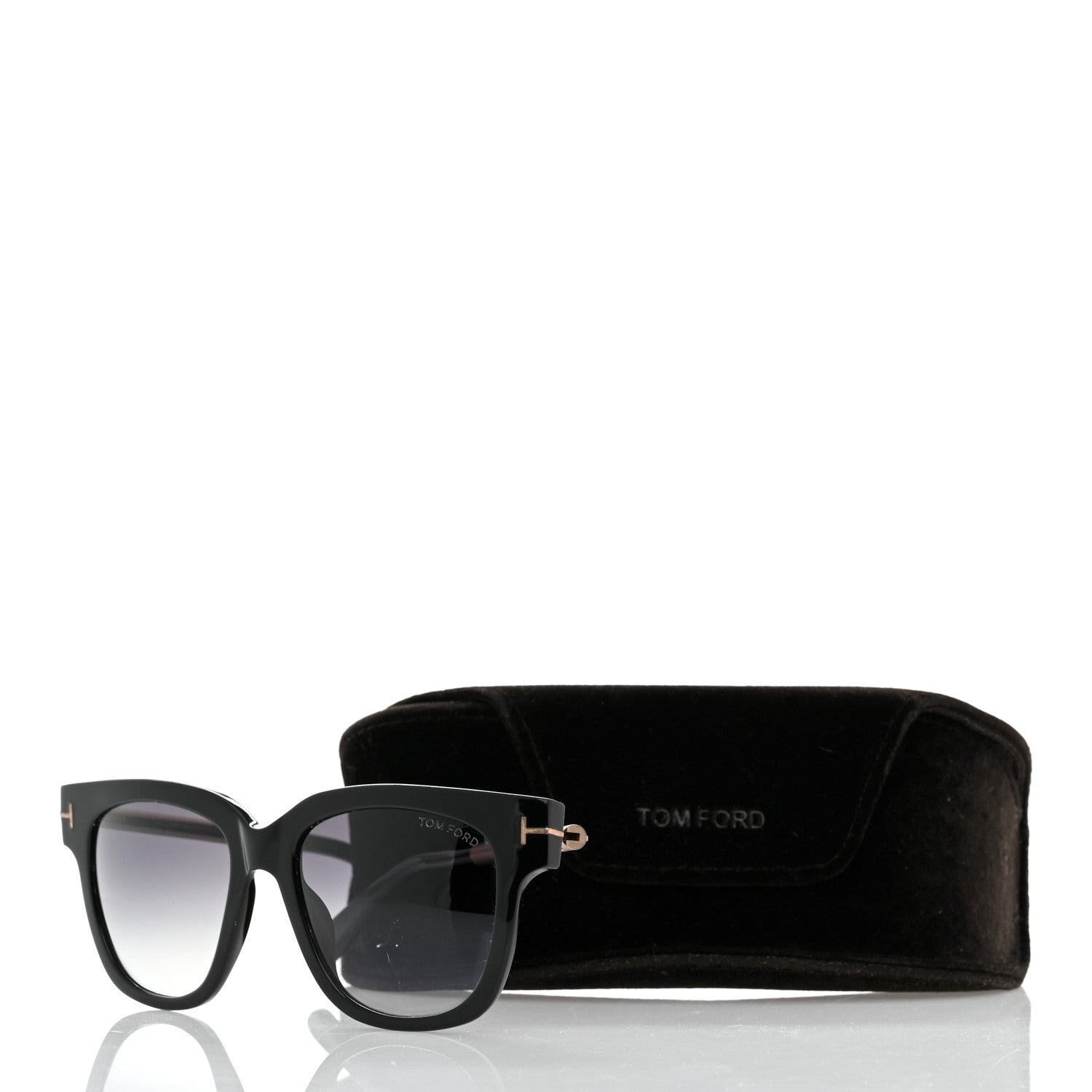 Tom Ford Acetate TracySquare Sunglasses TF436 Black 8 of 8