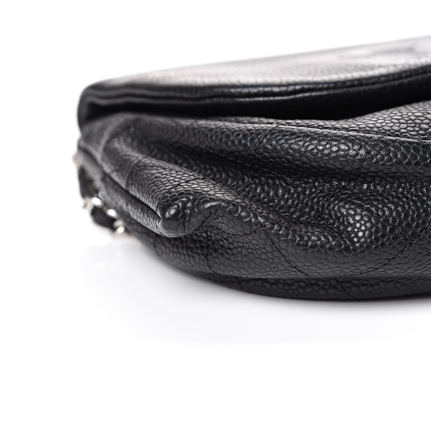 Chanel Caviar Half Moon Wallet On Chain WOC Black 9 of 10