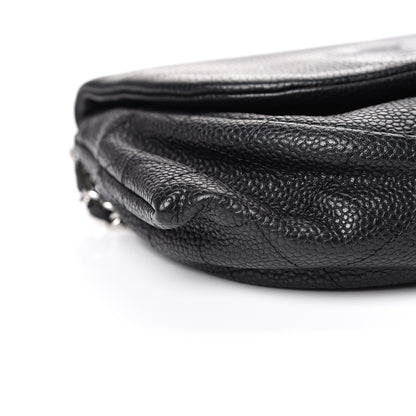 Chanel Caviar Half Moon Wallet On Chain WOC Black 9 of 10